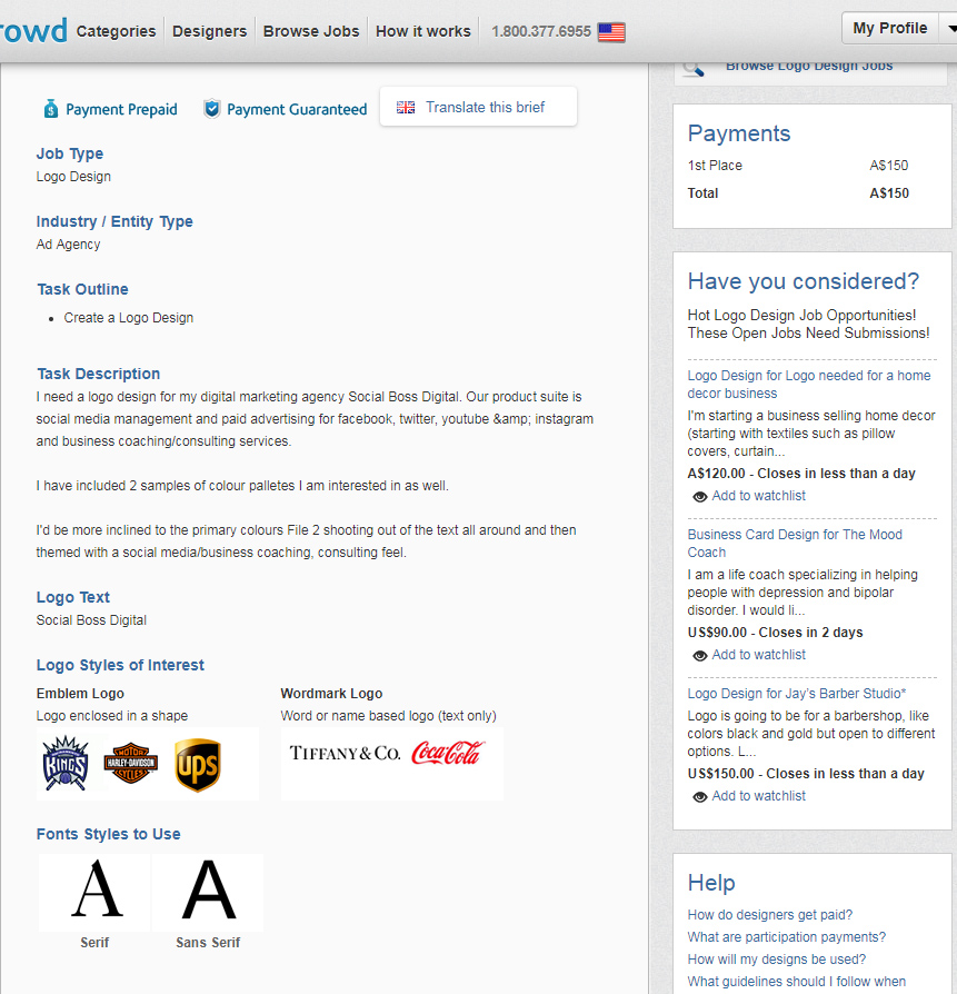 Logo Design by A.STUDIO for Social Boss Digital | Design #19636257