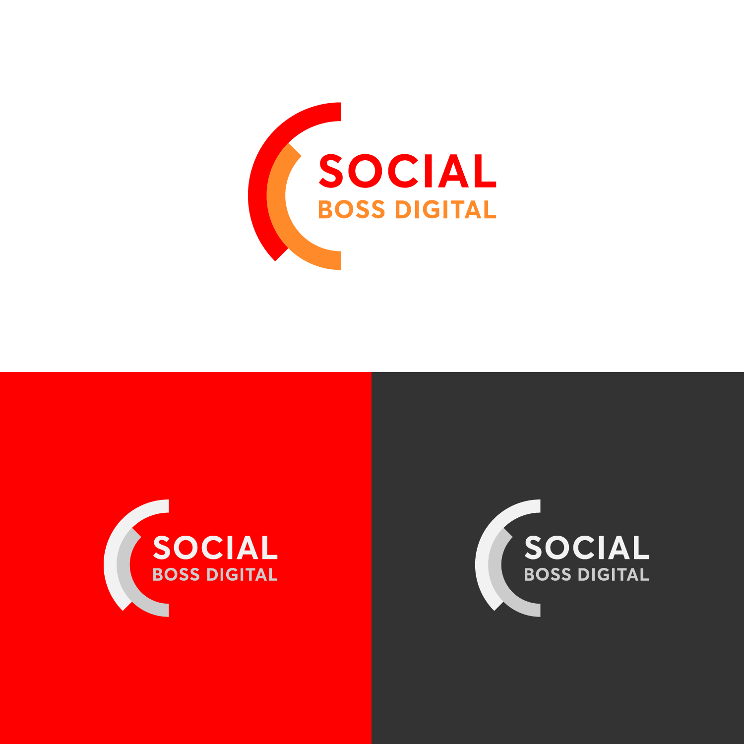 Logo Design by SlashGrid for Social Boss Digital | Design #19607980