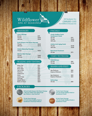 Flyer Design by Deziners Zone for Wildflower Spa at Seasons | Design: #19620074