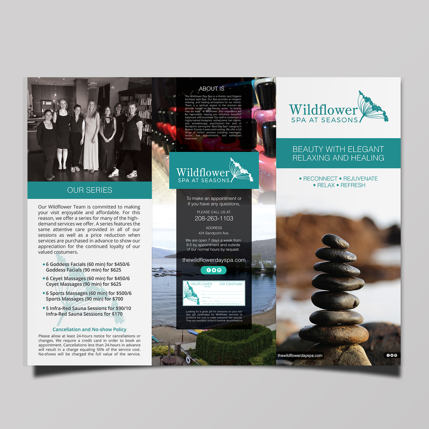 Flyer Design by ESolz Technologies for Wildflower Spa at Seasons | Design: #19691863