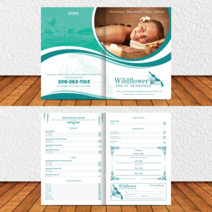 Flyer Design by JustRightHere for Wildflower Spa at Seasons | Design #19648858