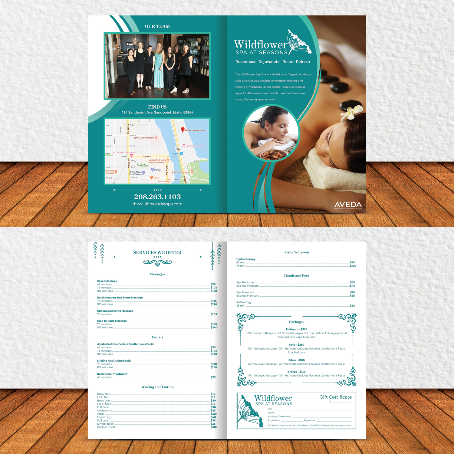 Flyer Design by JustRightHere for Wildflower Spa at Seasons | Design #19648859