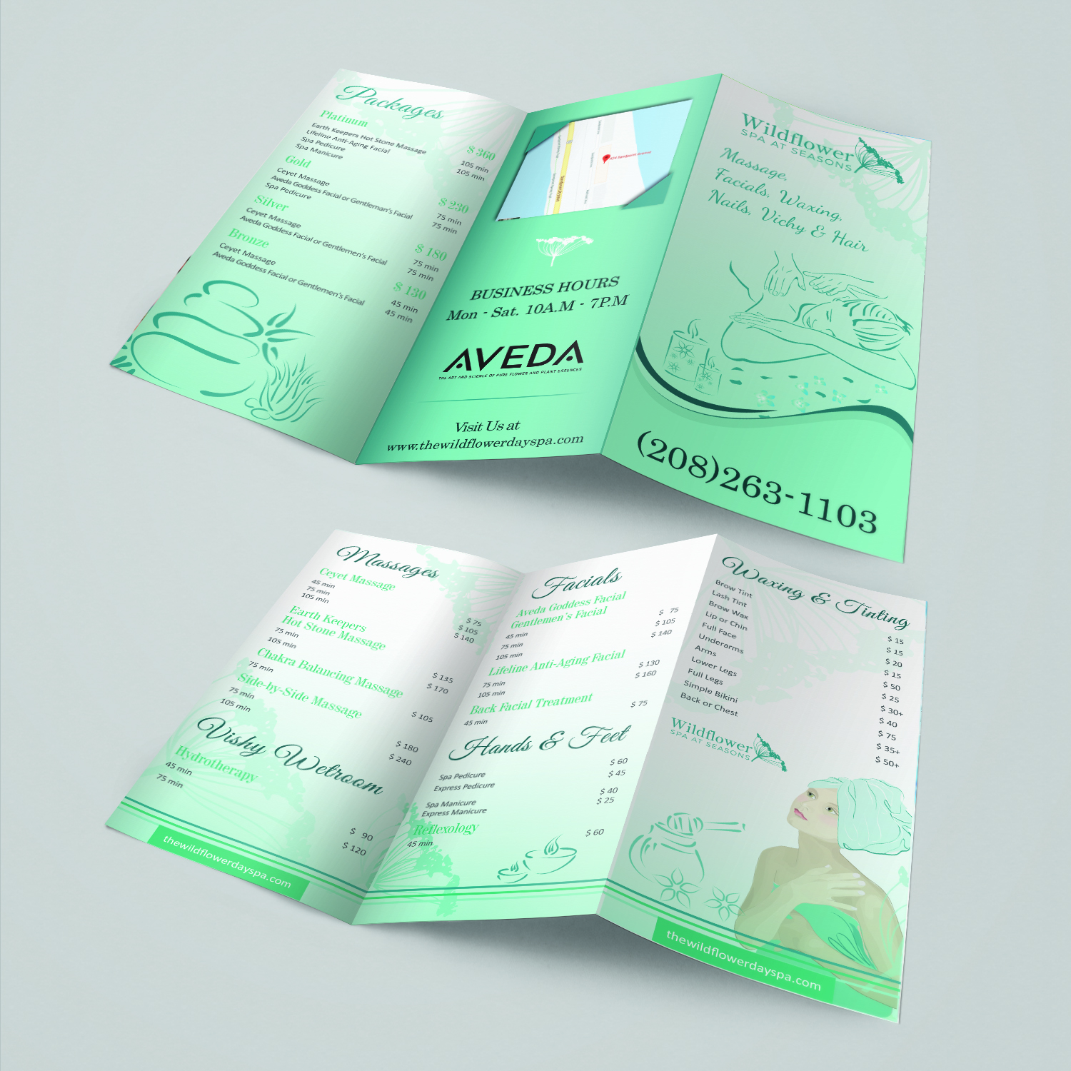 Design de Flyer par Creative Jiniya pour Wildflower Spa at Seasons | Design #19651820