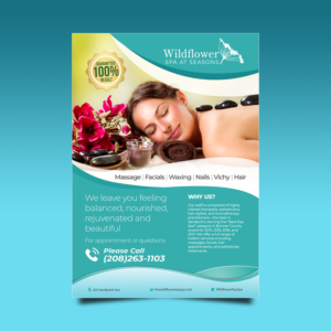 Flyer Design by VEGA-Designs for Wildflower Spa at Seasons | Design: #19632289