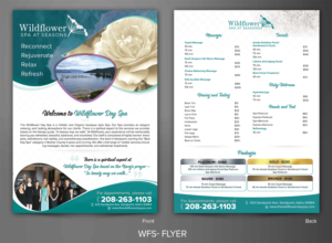 Flyer Design by SD WEBCREATION for Wildflower Spa at Seasons | Design #19629626