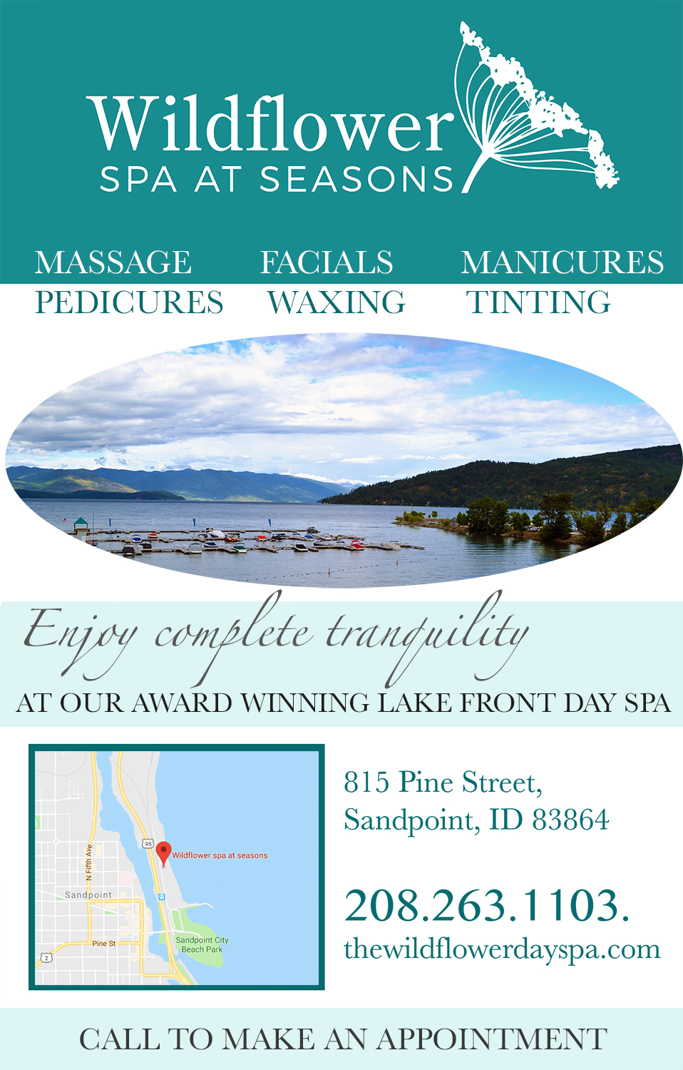 Flyer-Design von camrynsprouledesign für Wildflower Spa at Seasons | Design #19622386