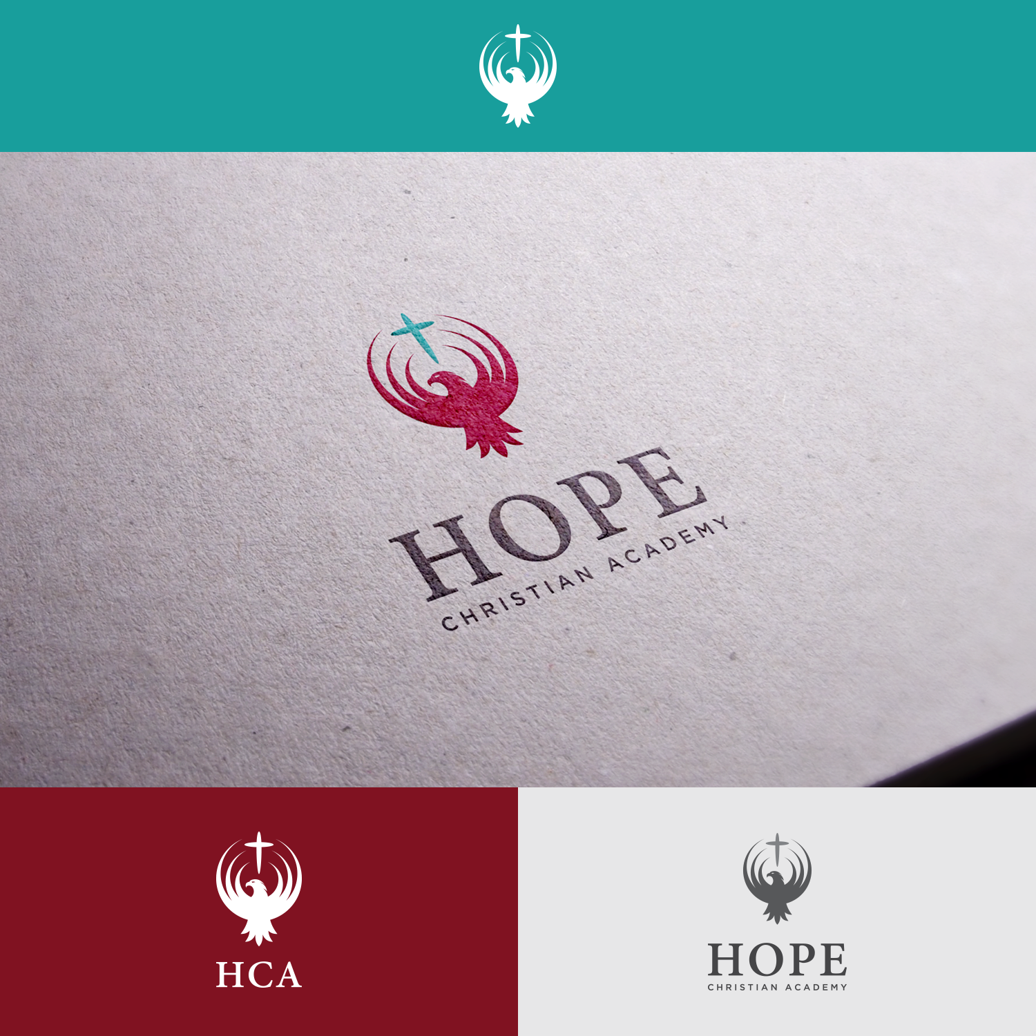 Logo Design by Paperfox Designs for HOPE Christian Academy | Design #19499153