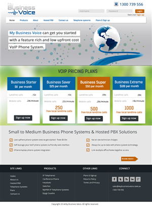 Diseño Web por Hetal  para my business voice | Diseño #2912380