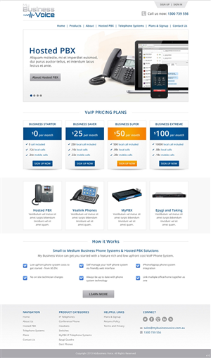 Web Design by pb for my business voice | Design: #2892708