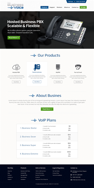 Web Design by the-lion-king for my business voice | Design: #2890106
