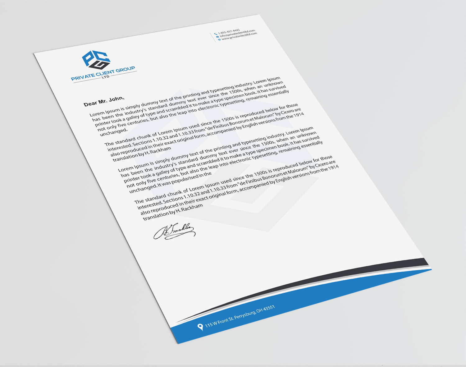 Letterhead Design by Infinitive Technology for USA Chemical Supply | Design #19505282