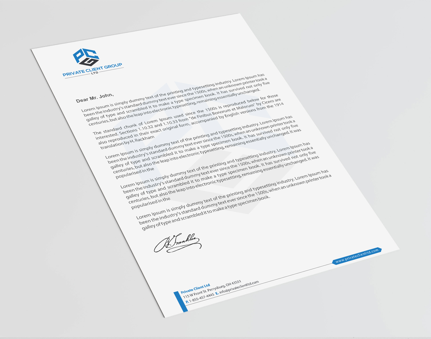 Letterhead Design by Infinitive Technology for USA Chemical Supply | Design #19505283