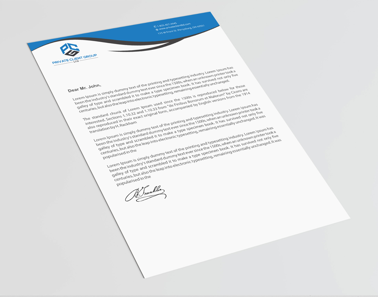 Letterhead Design by Infinitive Technology for USA Chemical Supply | Design #19505390