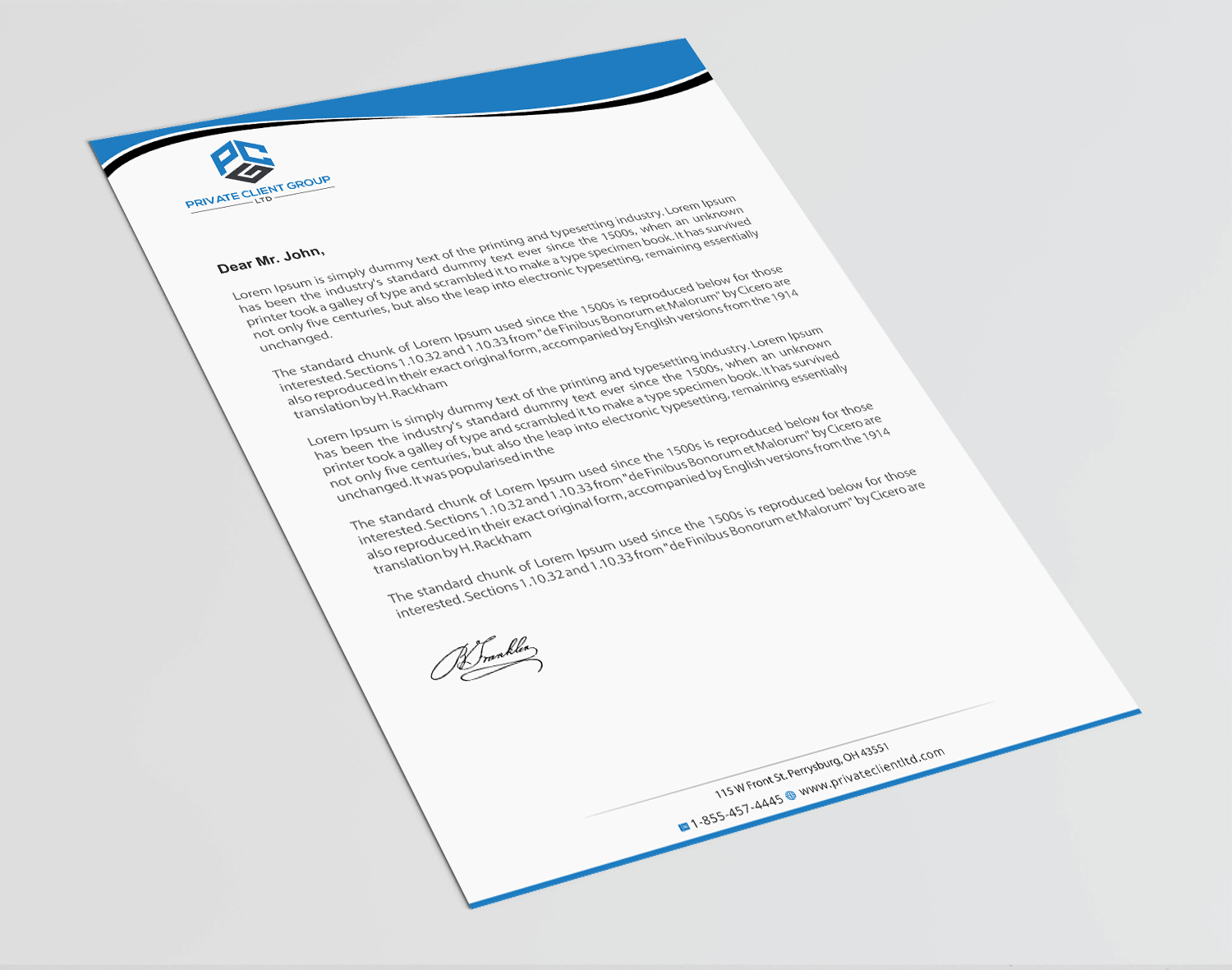 Letterhead Design by Infinitive Technology for USA Chemical Supply | Design #19505391