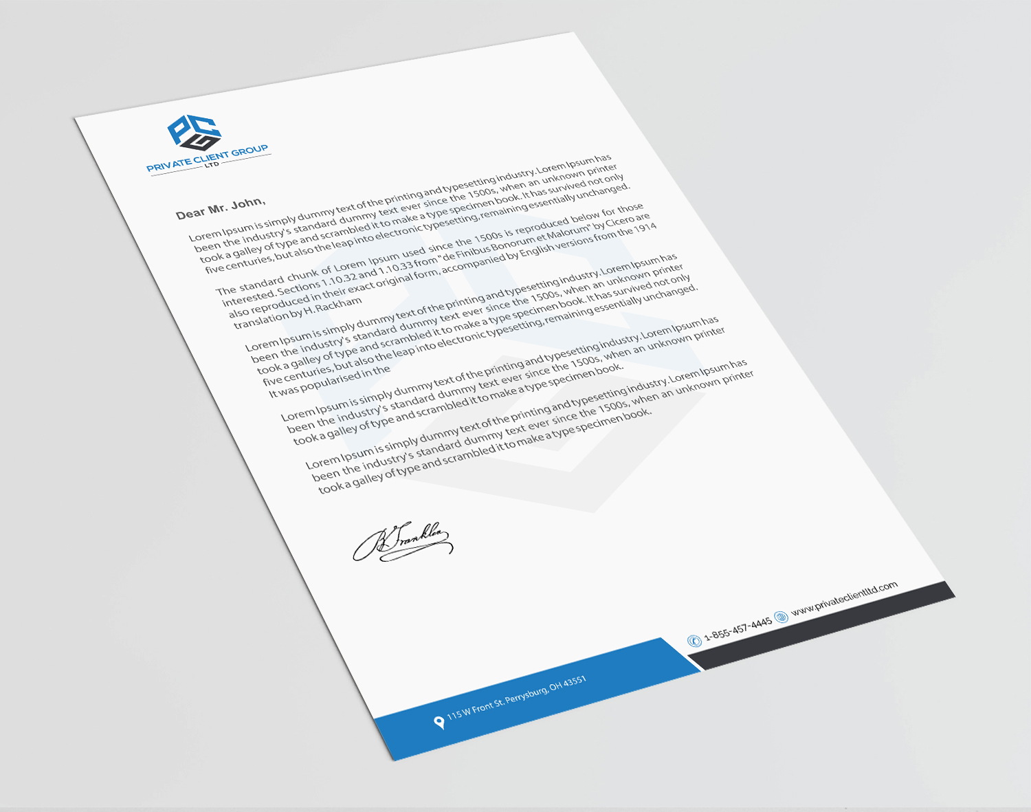 Letterhead Design by Infinitive Technology for USA Chemical Supply | Design #19505392