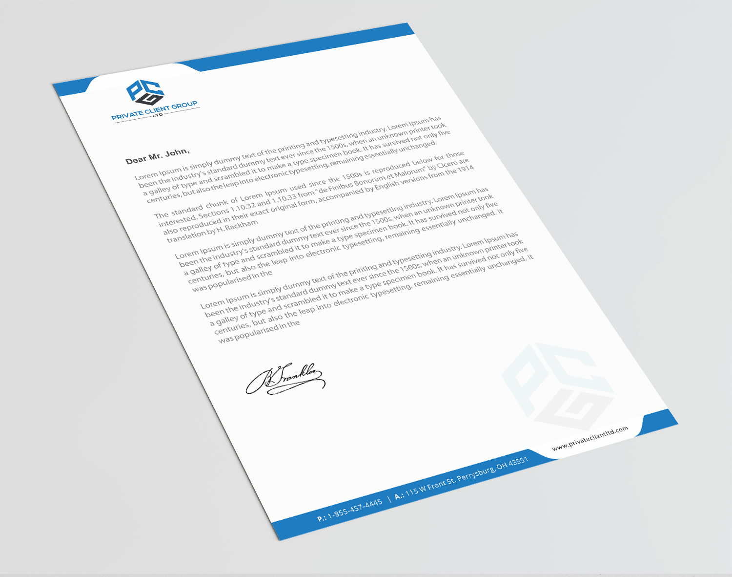 Letterhead Design by Infinitive Technology for USA Chemical Supply | Design #19505394