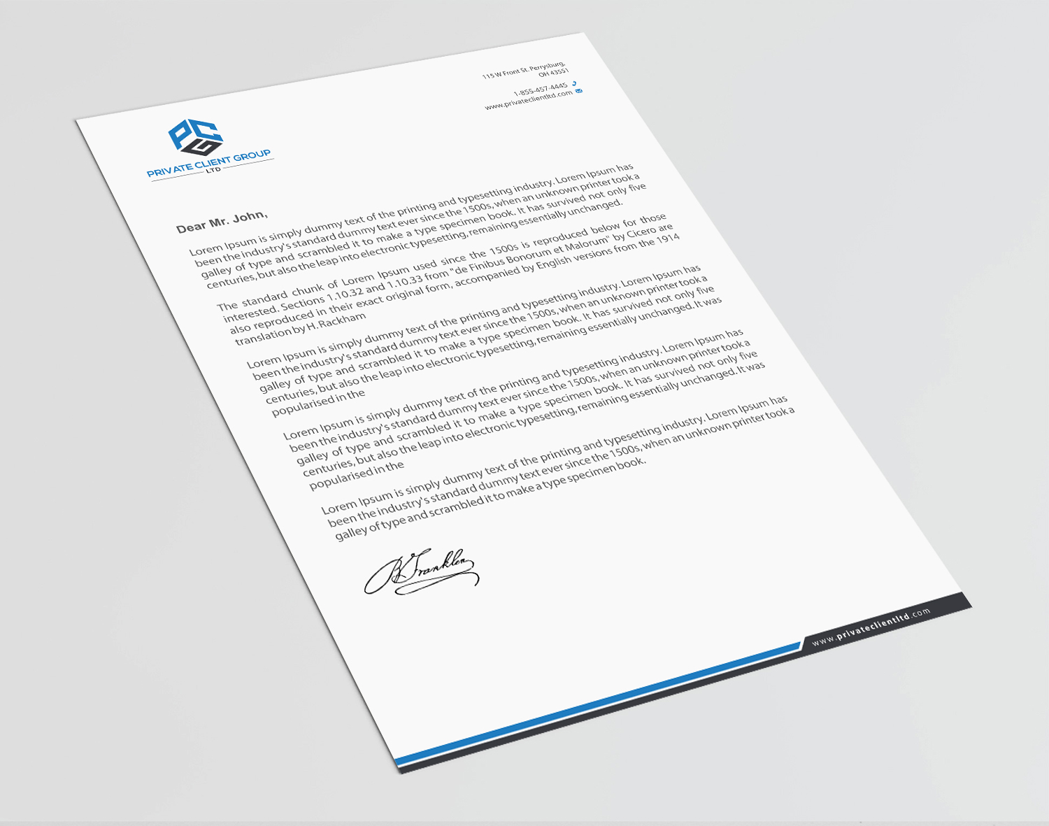 Letterhead Design by Infinitive Technology for USA Chemical Supply | Design #19505536