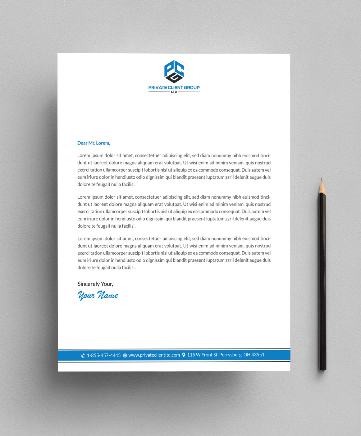 Letterhead Design by Infinitive Technology for USA Chemical Supply | Design #19507806
