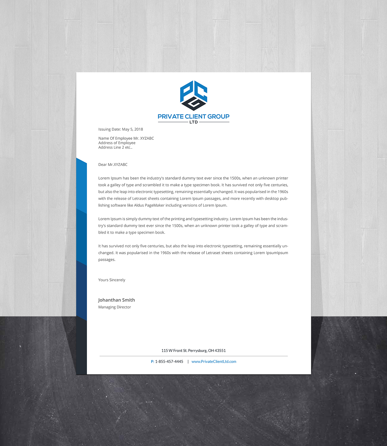 Briefkopf-Design von Creations Box 2015 für USA Chemical Supply | Design #19511092