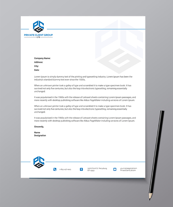 Letterhead Design by Bhushan jha for USA Chemical Supply | Design #19503297