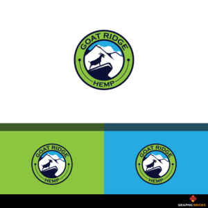Goat Ridge Hemp (maybe the word Vermont too?)  | Logo Design by Graphic Bricks