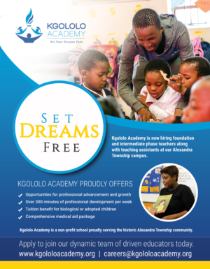 Flyer Design by uk for Kgololo Academy | Design: #19509871