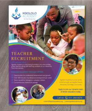 Flyer Design by alex989 for Kgololo Academy | Design: #19507220