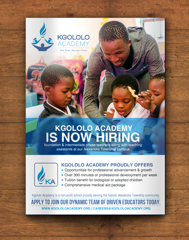 Flyer Design by chandrayaan.creative for Kgololo Academy | Design #19507534