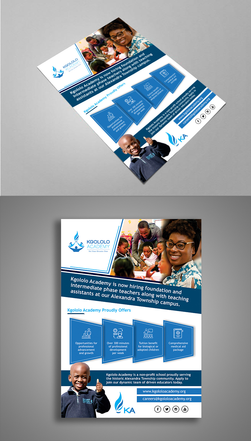 Flyer Design by ecorokerz for Kgololo Academy | Design #19506859