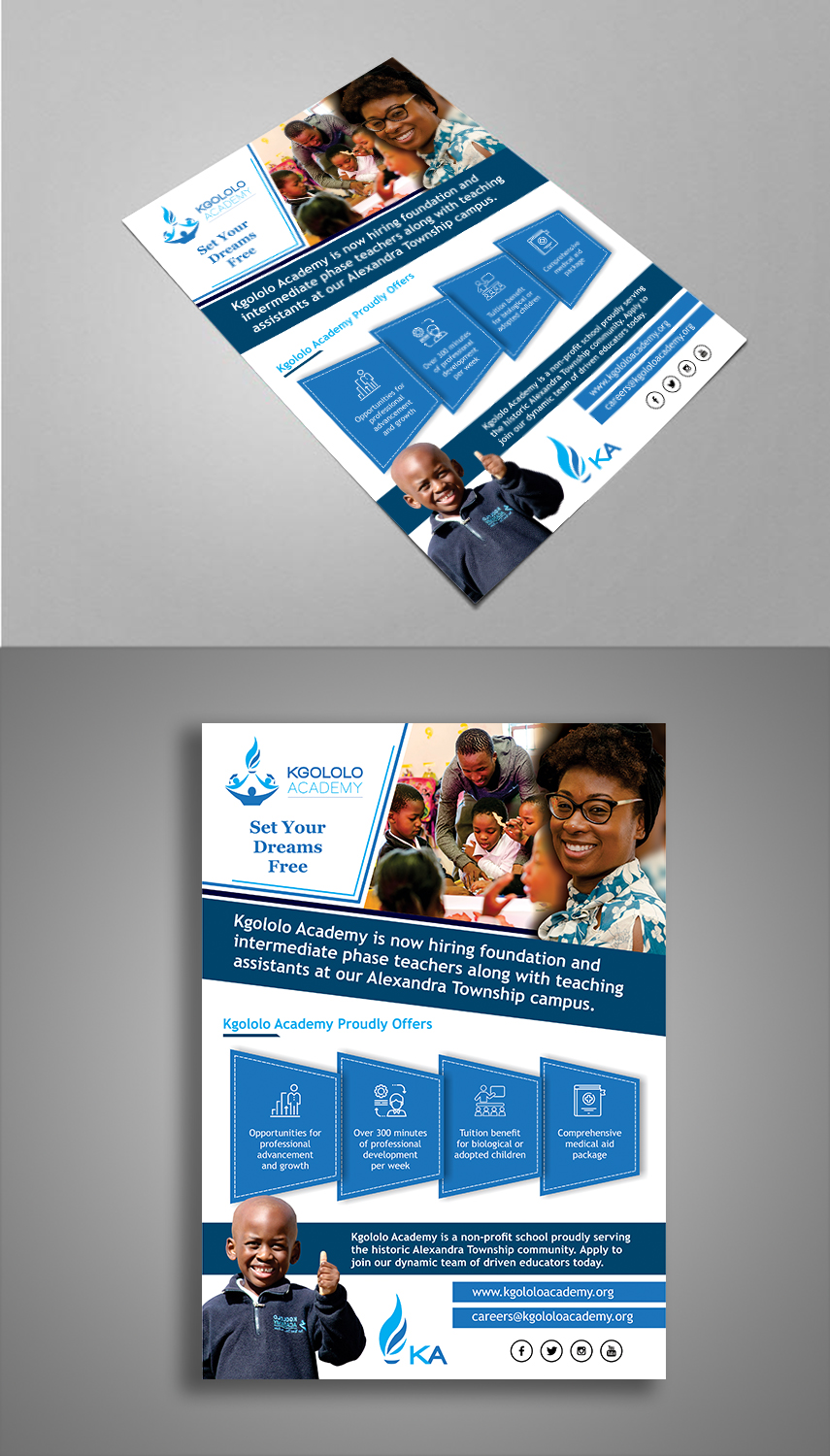 Flyer Design by ecorokerz for Kgololo Academy | Design #19506864