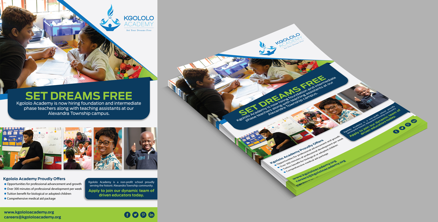 Flyer Design by Dexter Solutions for Kgololo Academy | Design #19506040
