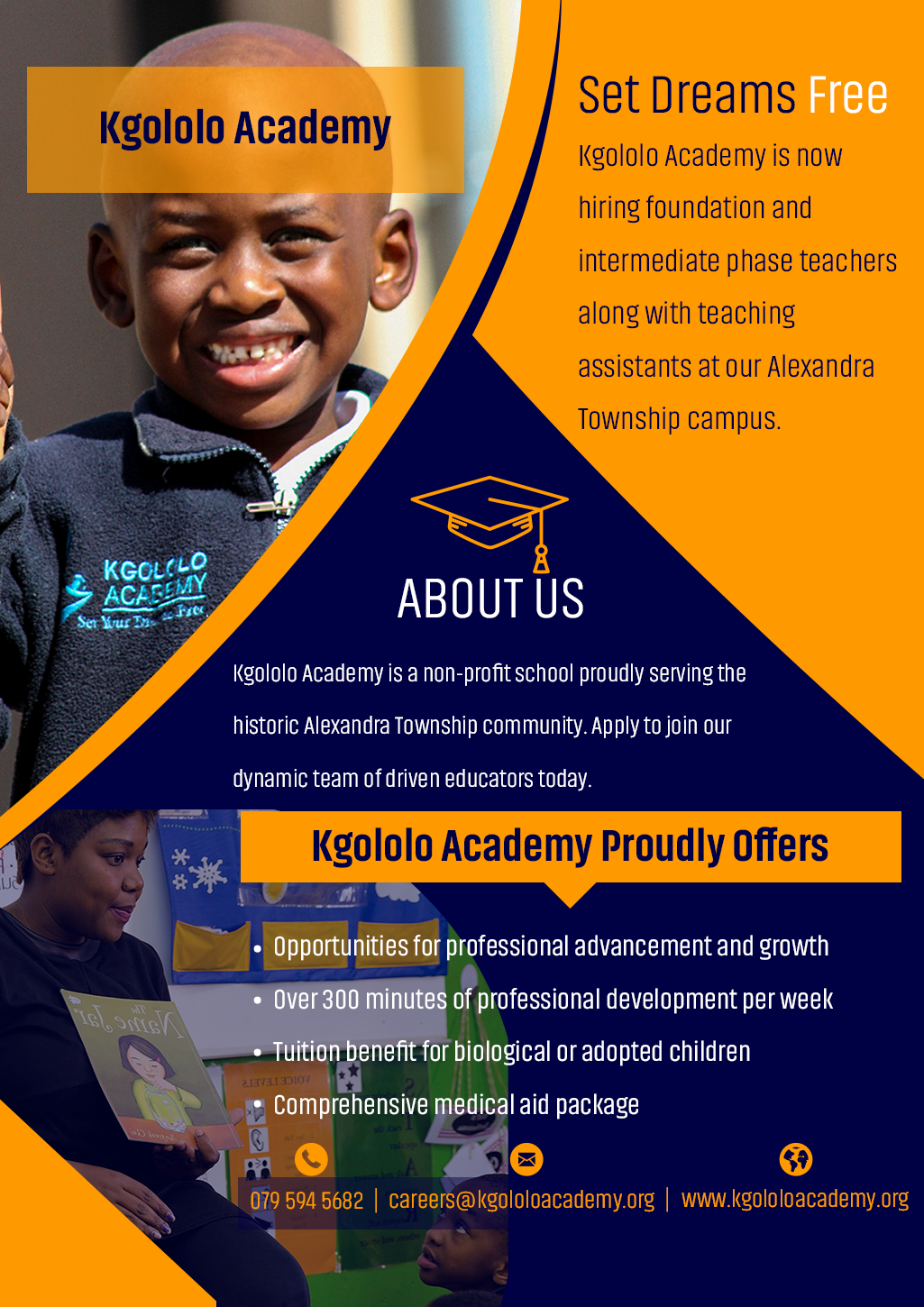 Flyer Design by Steph Design Desk for Kgololo Academy | Design #19506151