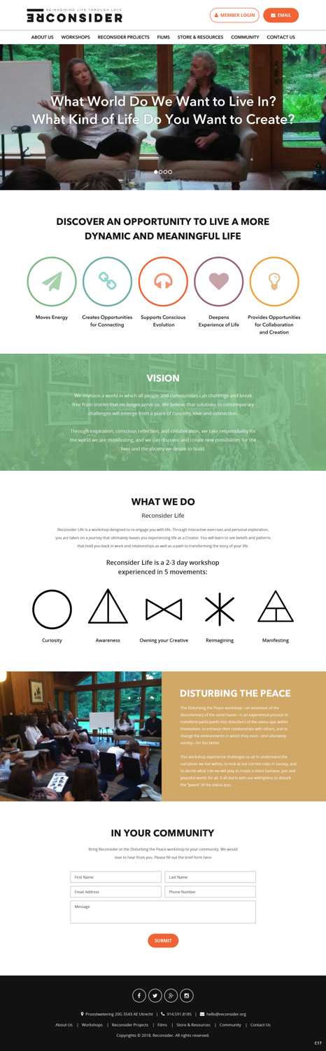 Web Design by pb for Reconsider | Design #19537157