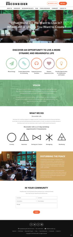 Web Design by pb for Reconsider | Design: #19537157