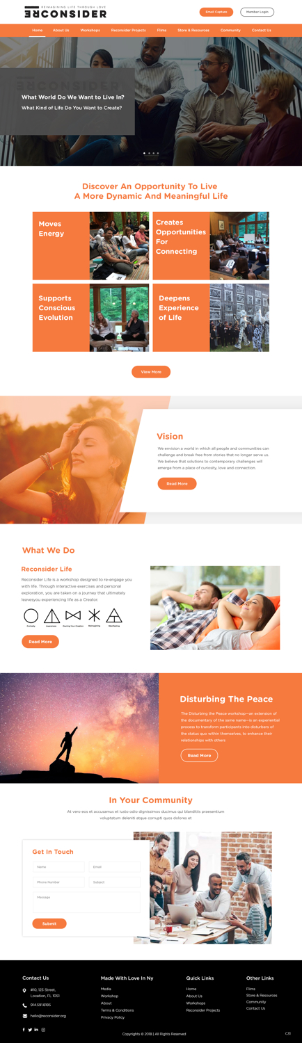 Web Design by pb for Reconsider | Design #19537163