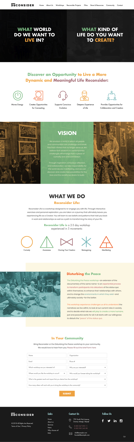 Web Design by pb for Reconsider | Design #19539880