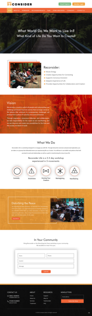 Web Design by pb for Reconsider | Design: #19539881