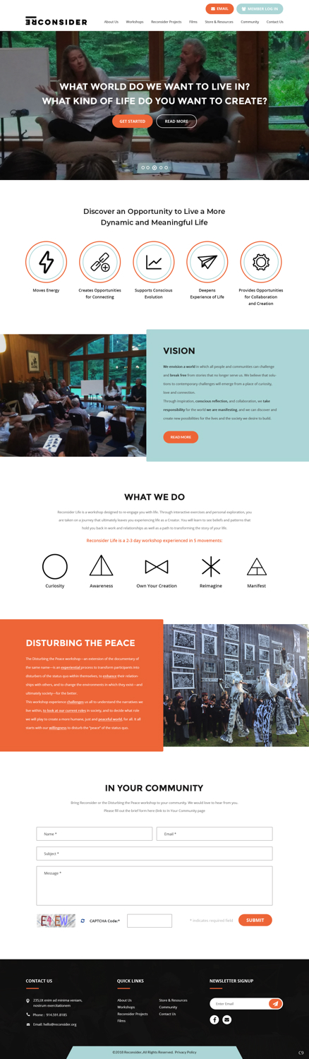 Web Design by pb for Reconsider | Design #19539883