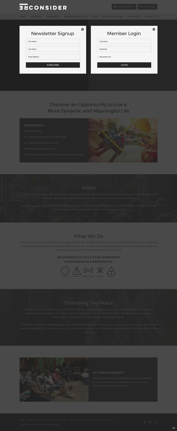 Web Design by pb for Reconsider | Design #19539885