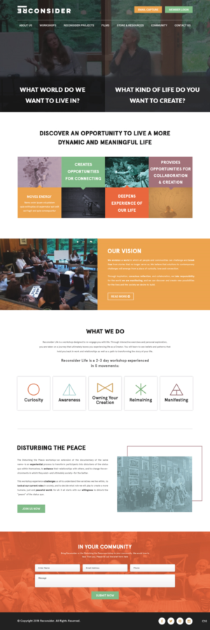 Web Design by pb for Reconsider | Design: #19546877