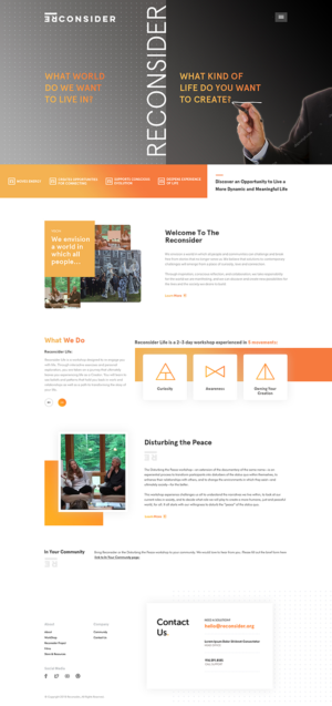 Web Design by PiXthemes for Reconsider | Design #19623099