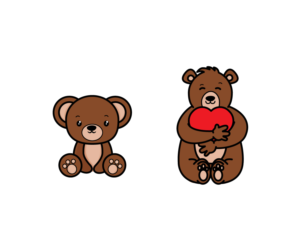 Bear character for social media application, | Diseño Gráfico por Anekaa