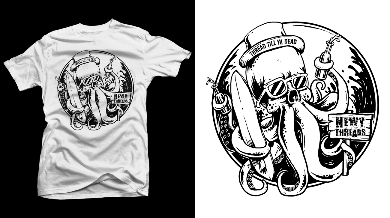 Design de T-shirt par D'Mono pour Newy Threads | Design #19883793