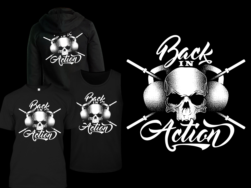 T-shirt Design by 2ndfloorharry for Back in Action | Design #19516128