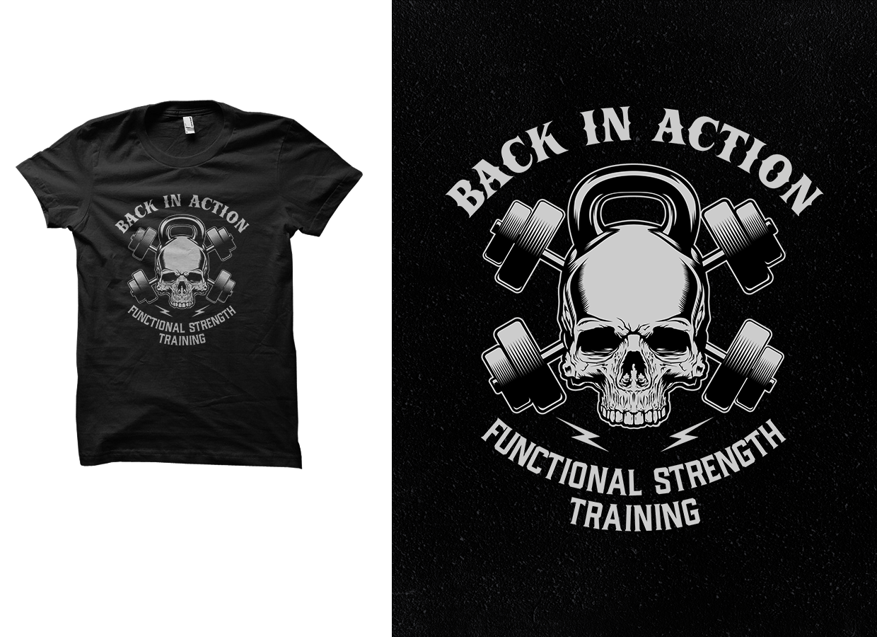 T-shirt Design by a.o.d for Back in Action | Design #19517969