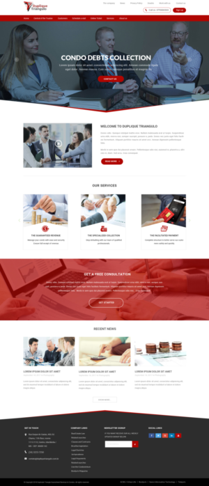 Condo Debts Collection Business needs a Web Design | Web Design par WebPixel