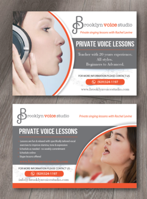 private singing lessons | Postkarten-Design von alex989