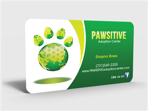 Business Card Design by Hardcore Design for PAWSITIVE Adoption Center | Design: #2915043