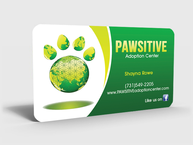 Business Card Design by Hardcore Design for PAWSITIVE Adoption Center | Design #2915191