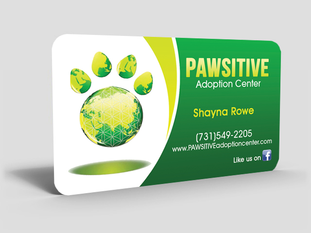 Business Card Design by Hardcore Design for PAWSITIVE Adoption Center | Design #2969225